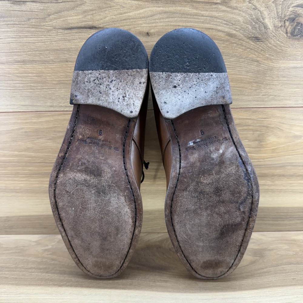 Too Boot New York 9 Adam Derrick Walnut Leather Dress Oxfords - Picture 8 of 12